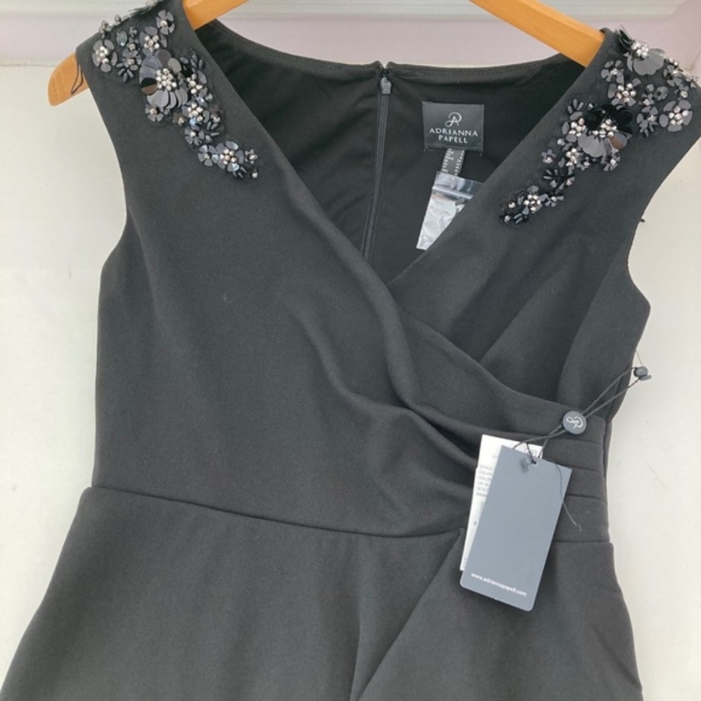 ADRIANNA PAPELL Sequined Off The Shoulder Gown - Picture 8 of 8